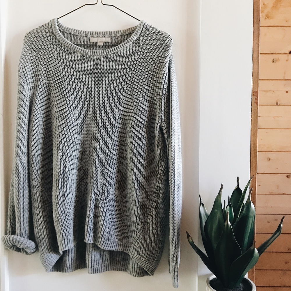 Gray Pullover Sweater